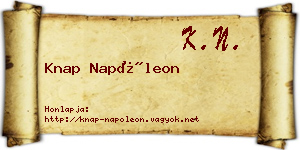Knap Napóleon névjegykártya